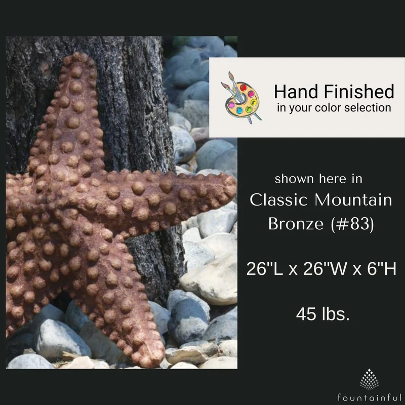 Star of the Sea Concrete Star Fish Statue - Massarellis #4089