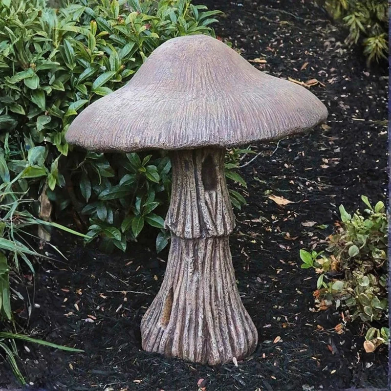 Kennett Mushroom Concrete Garden Statues - Massarellis