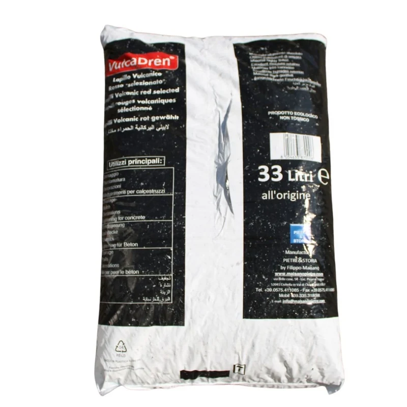 Lapillo Vulcanico Rosso - 33 LT.