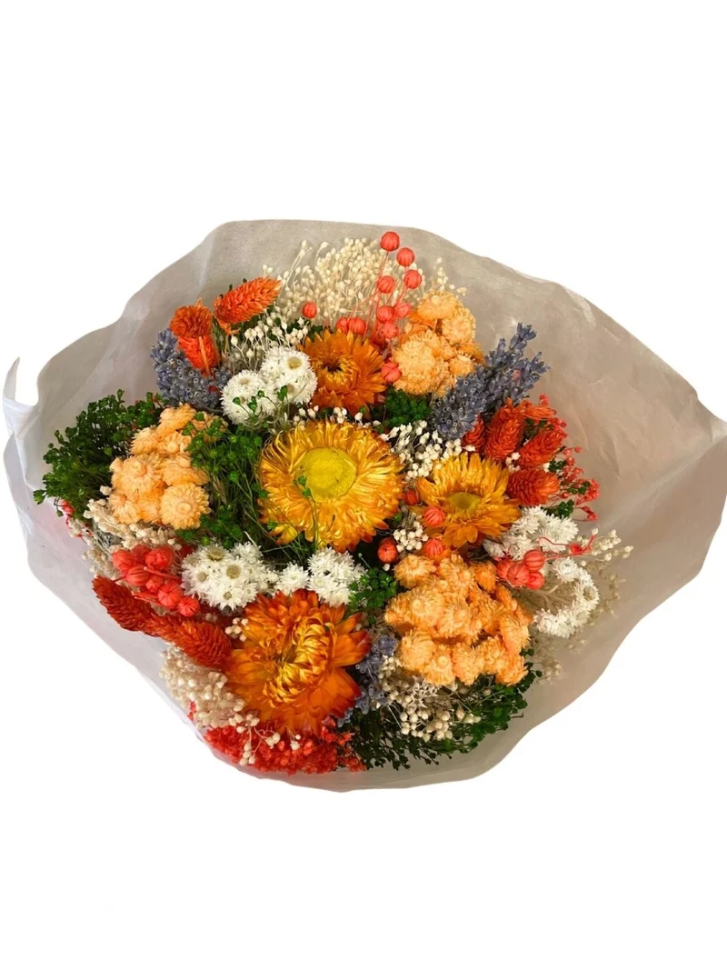 Bouquet fiori secchi - Arancione