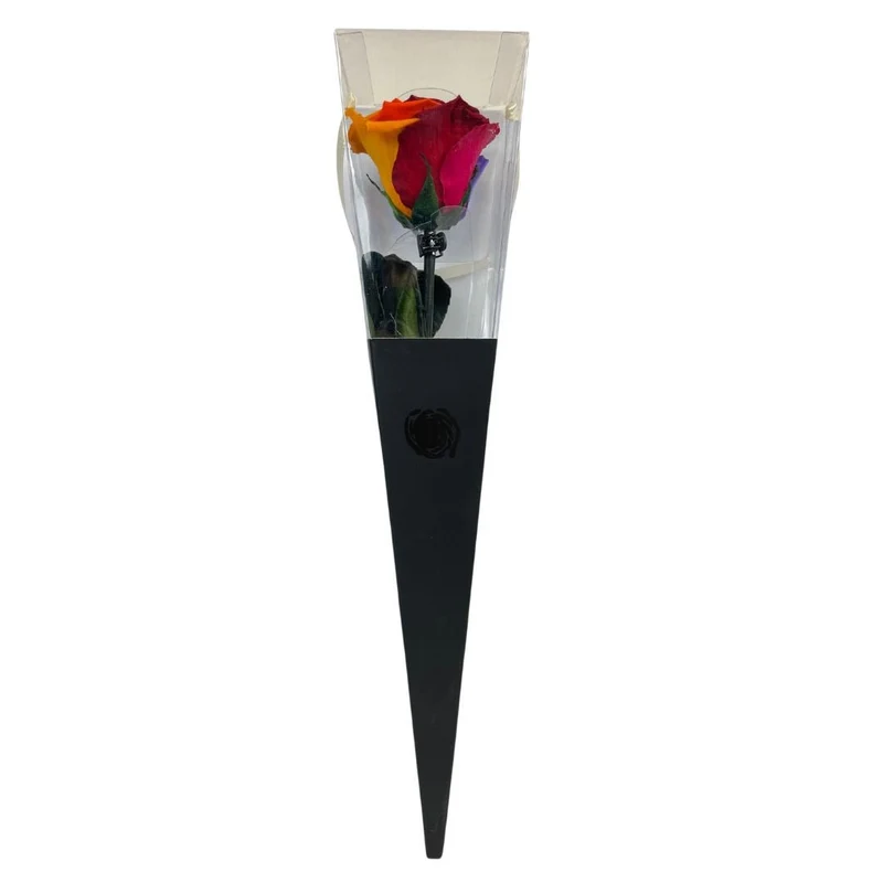 Rosa Stabilizzata Multicolor - 30 Cm