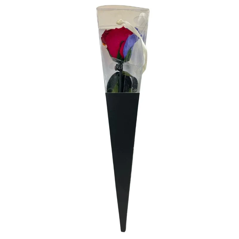 Rosa Stabilizzata Multicolor - 30 Cm