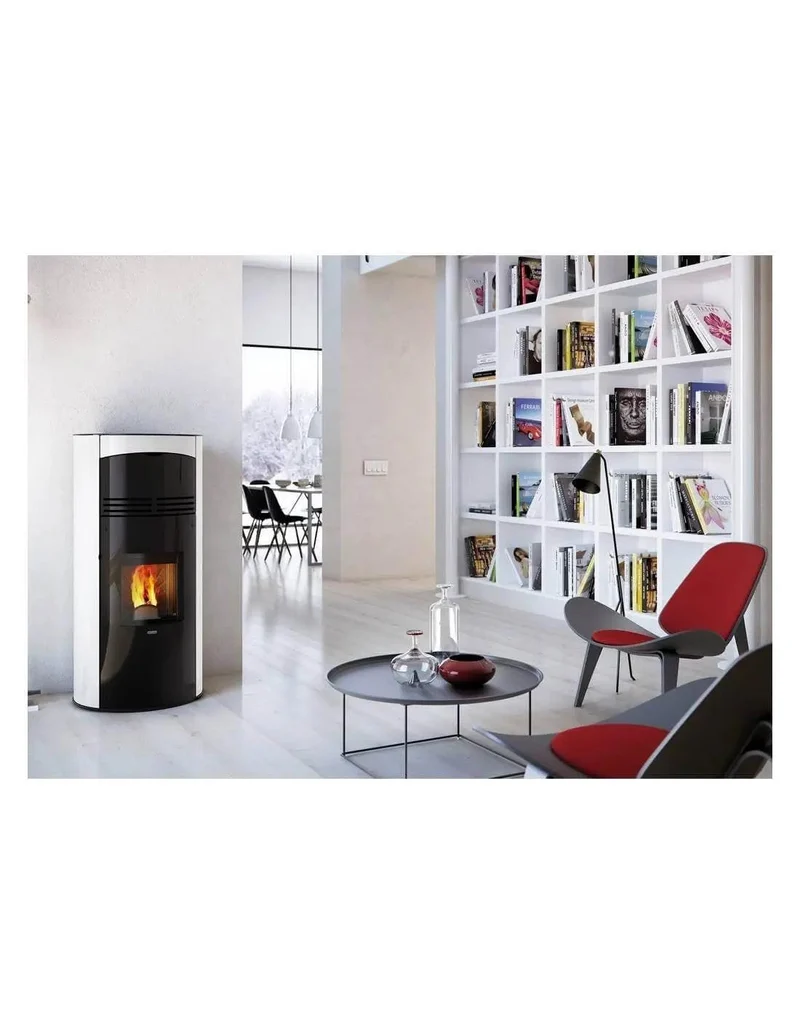 Stufa a Pellet Dal Zotto Modello Azzurra 9,6 kw Bianca