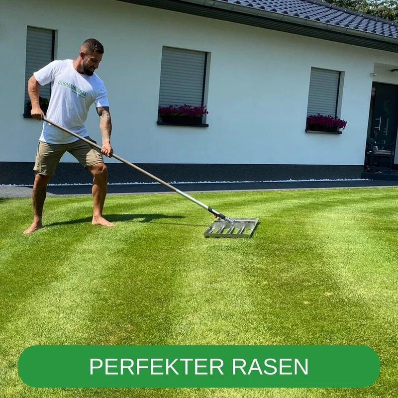 Rasenrakel B-Ware RISISANI Premium L-80 in acciaio inox