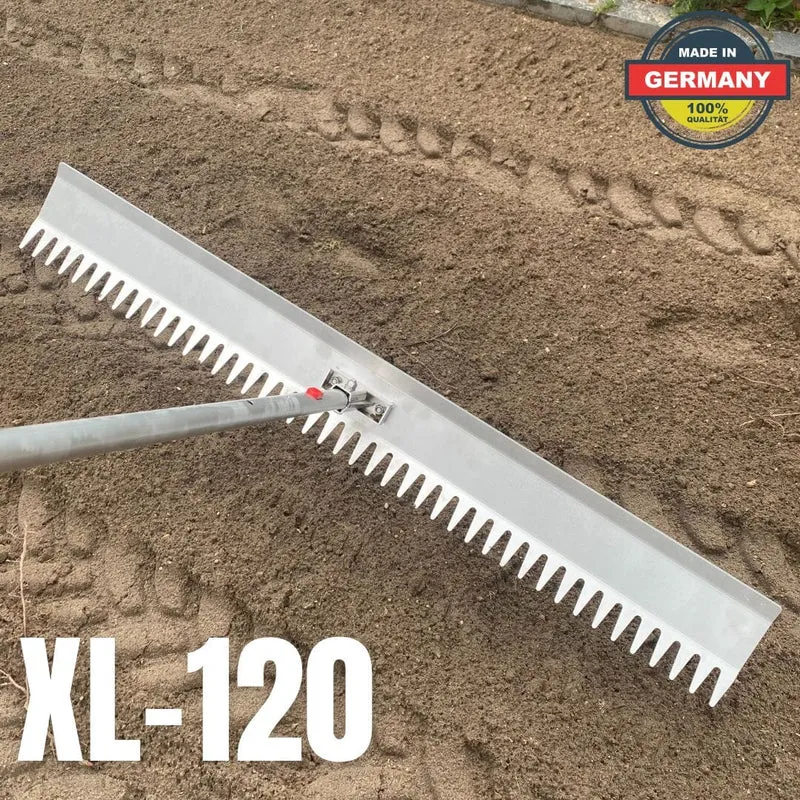 RISISANI Rastrello per paesaggio XL-120 | Rastrello per livellare