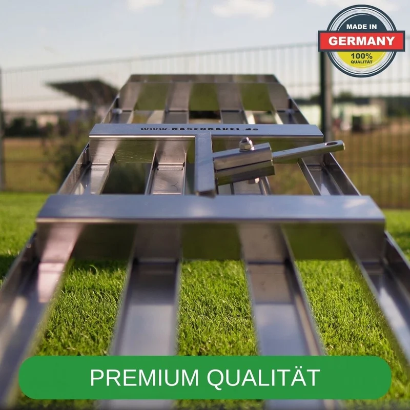 Rasenrakel RISISANI Premium XL-120 in acciaio inox