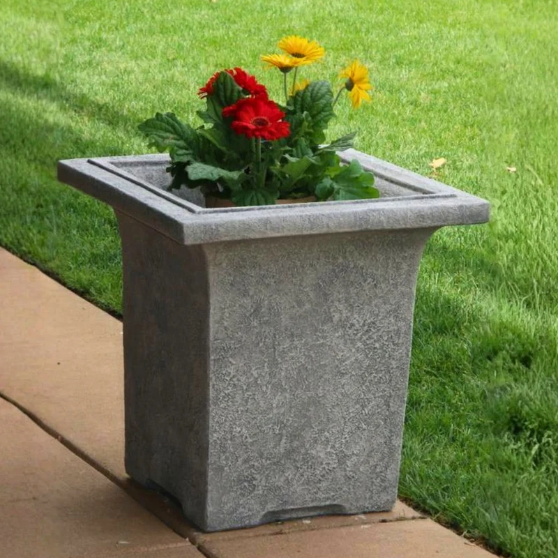 Meridian Concrete Box Planter - Massarellis #6552