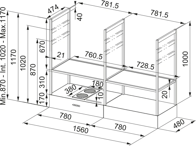 HOOD T-SHELF EVOLUTION BLACK MATT F160
