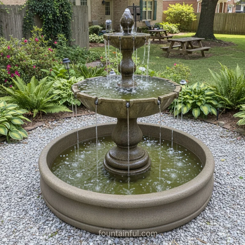 Vincenza 2-Tier Fountain in 55" Basin - Fiore #LG142FB