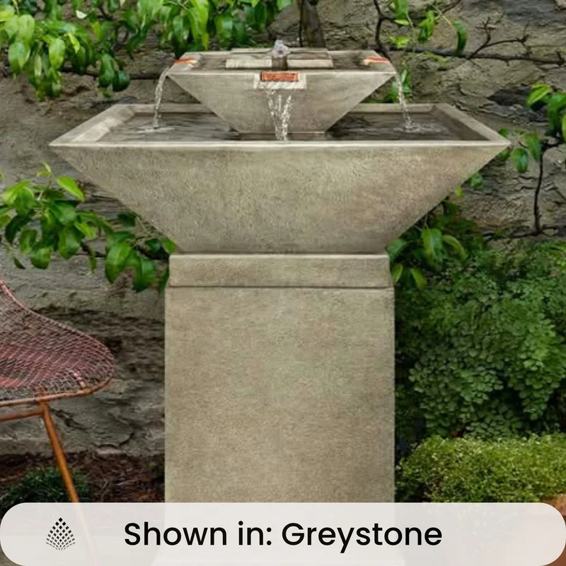 Square One Concrete Fountain - Campania #FT349
