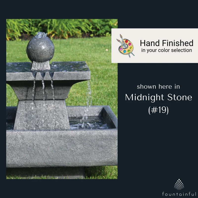 Candia 4-Way Spill Concrete Fountain - Massarellis #3464