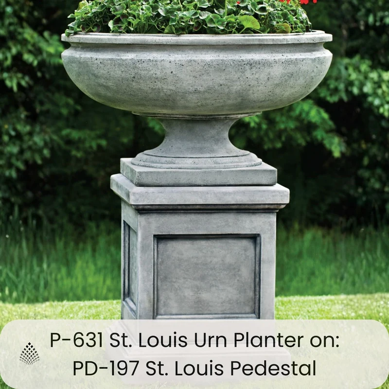 St. Louis Concrete Urn Planter - Campania #P631