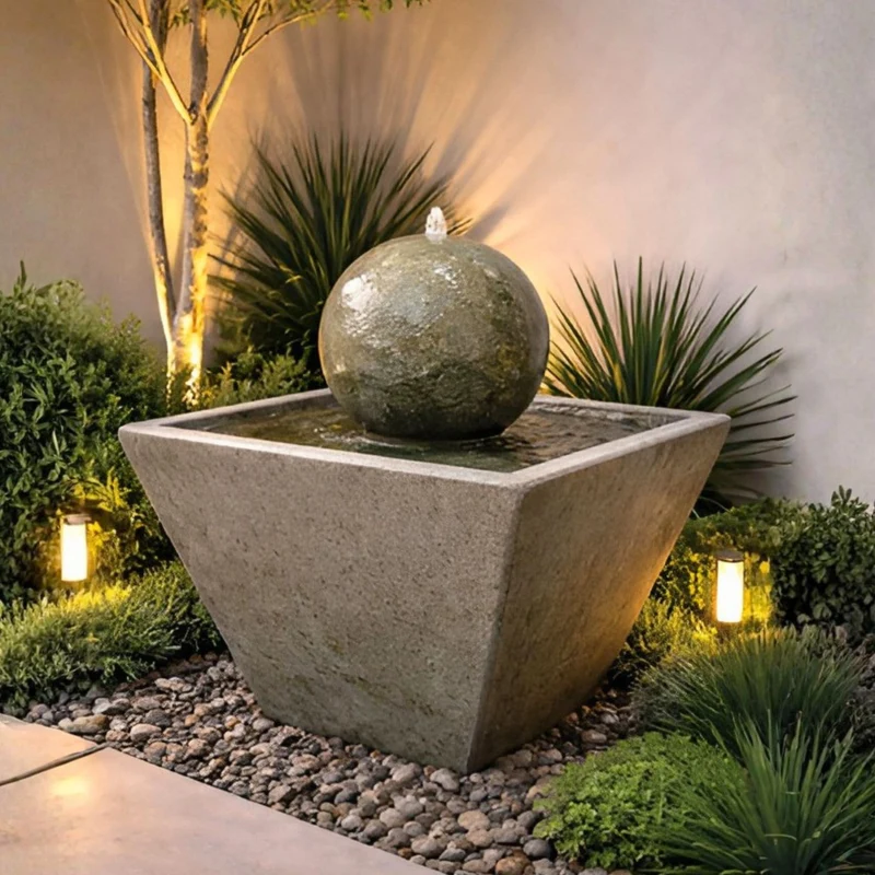 Cubis Concrete Fountain - Fiore #2126F