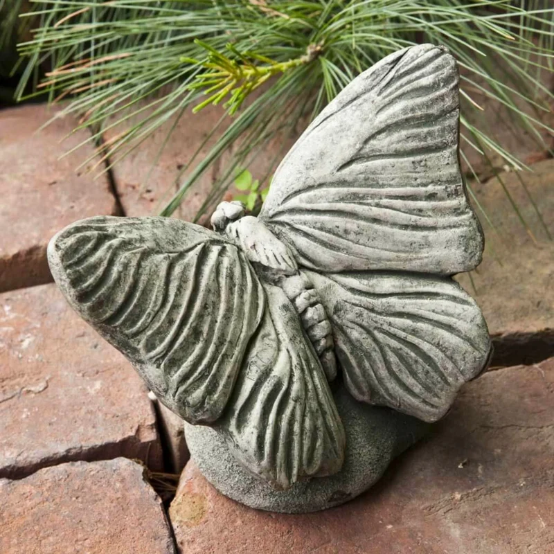 Butterfly Concrete Garden Statue - Campania #A396