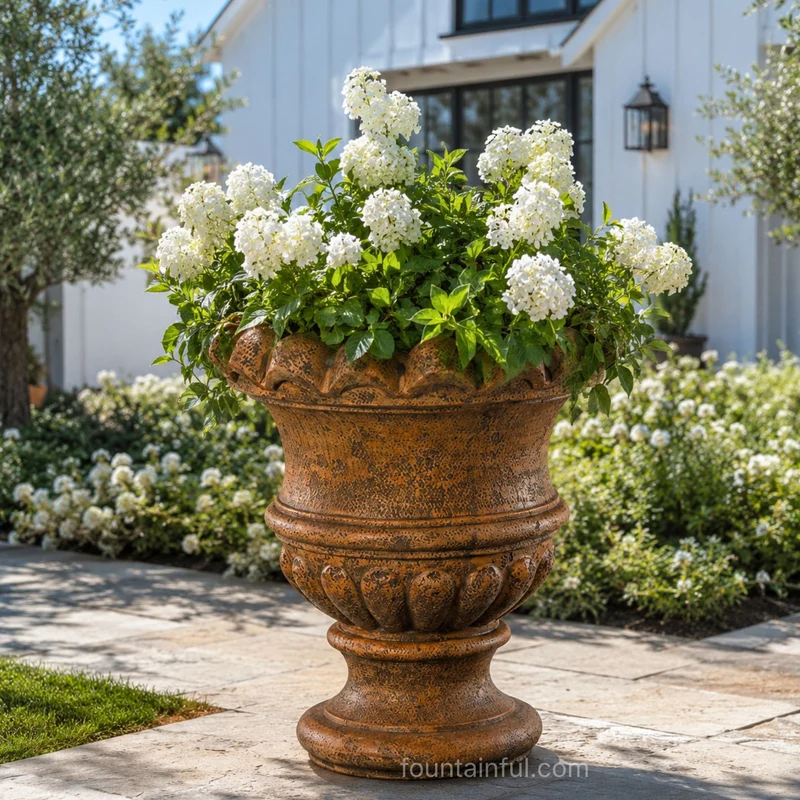 Scallop Urn Concrete Planter - Fiore #679