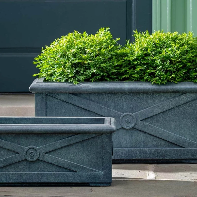 Directoire Concrete Window Box Planters - Campania