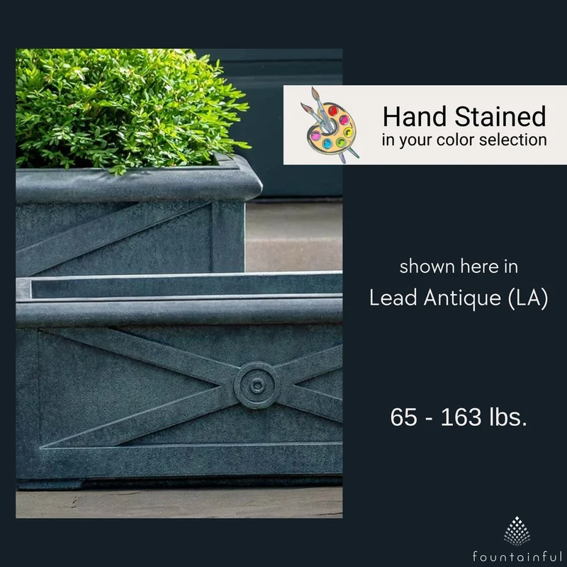 Directoire Concrete Window Box Planters - Campania