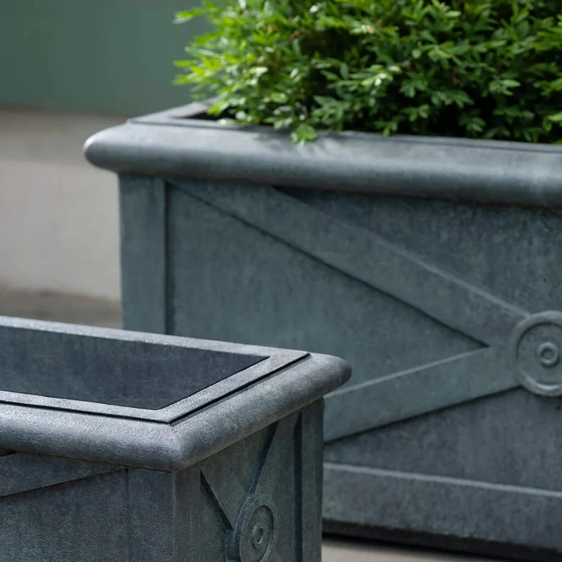 Directoire Concrete Window Box Planters - Campania