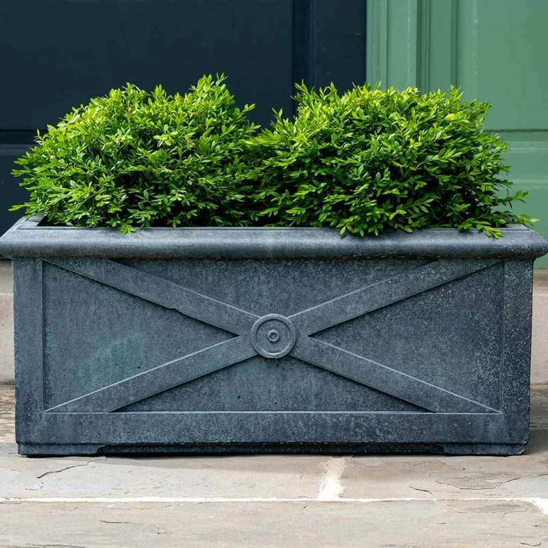 Directoire Concrete Window Box Planters - Campania