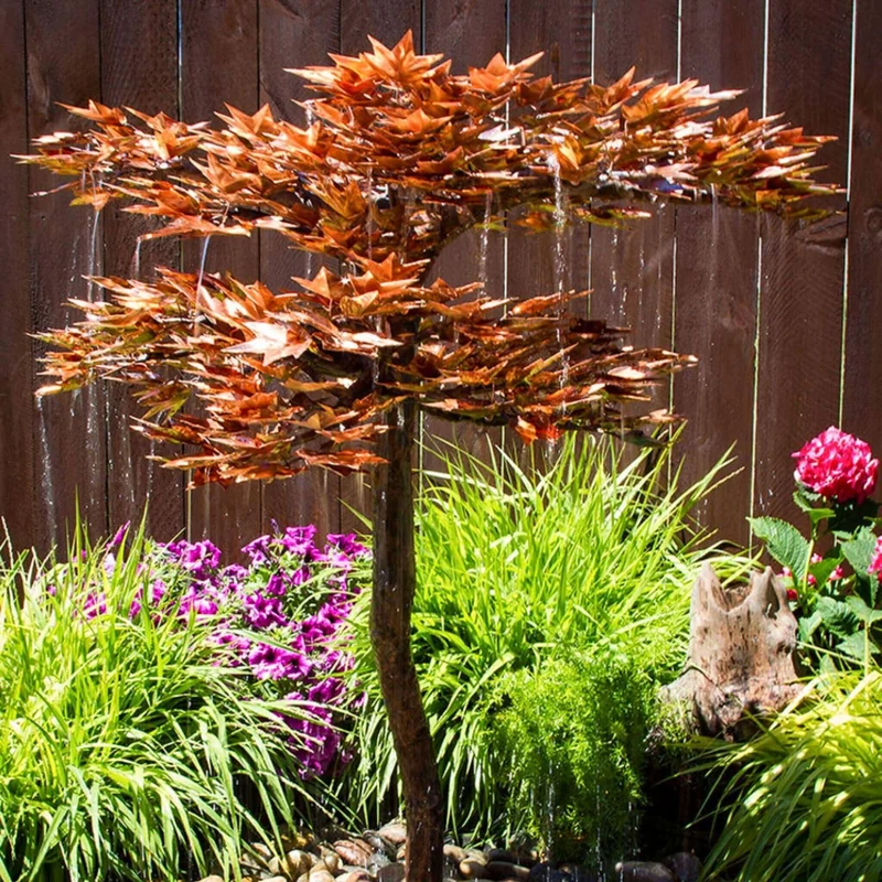 Japanese Maple Tree Copper Fountain Kit - Blue Thumb