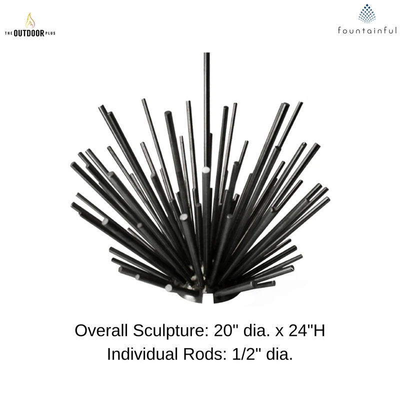 Milled Steel Desert Sticks Fire Ornament - Outdoor Plus