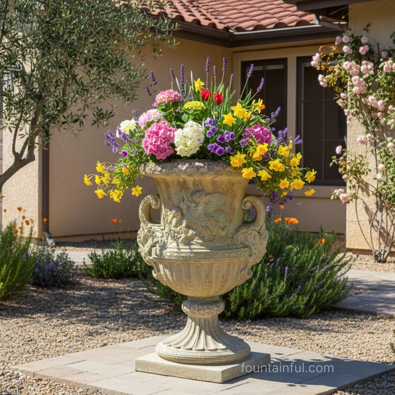 Maximus Urn Concrete Planter - Giannini #2196