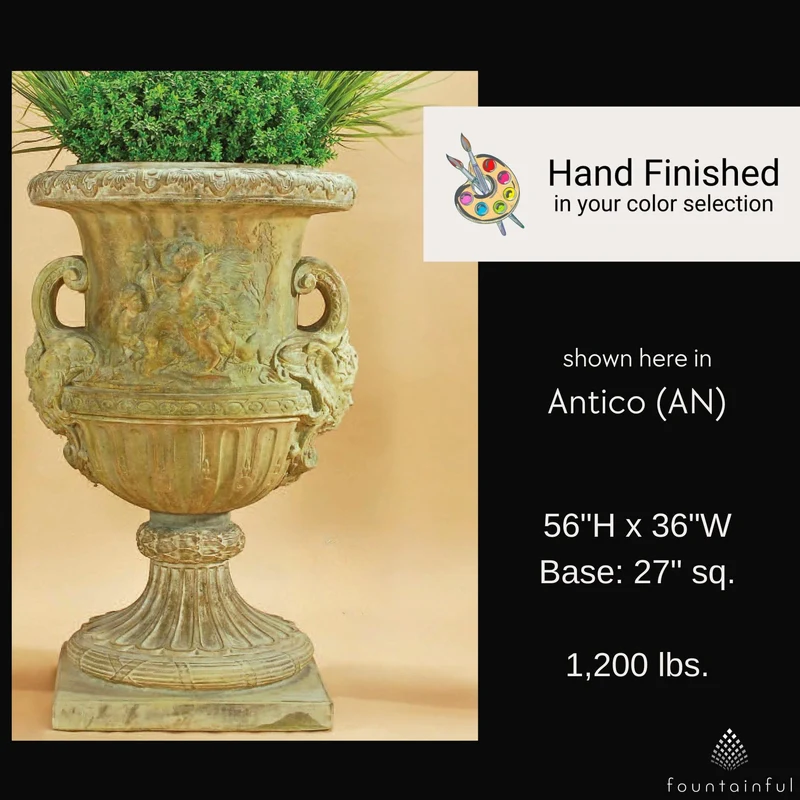 Maximus Urn Concrete Planter - Giannini #2196