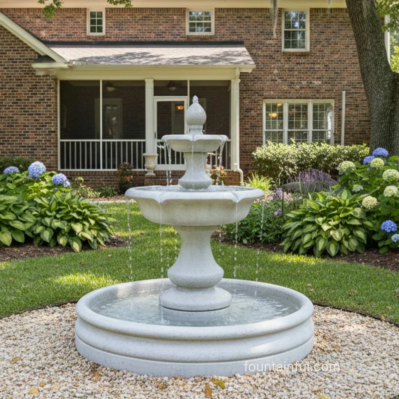 Verona 2-Tier Fountain w/46" Basin - Fiore #114F46