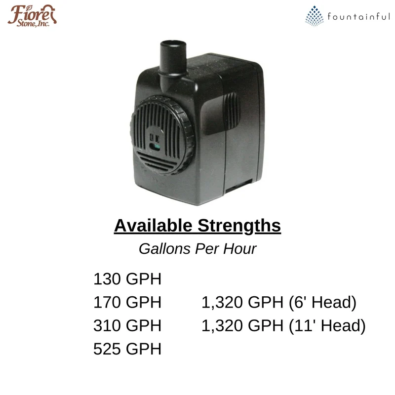Fountain Pumps - Fiore Fountains