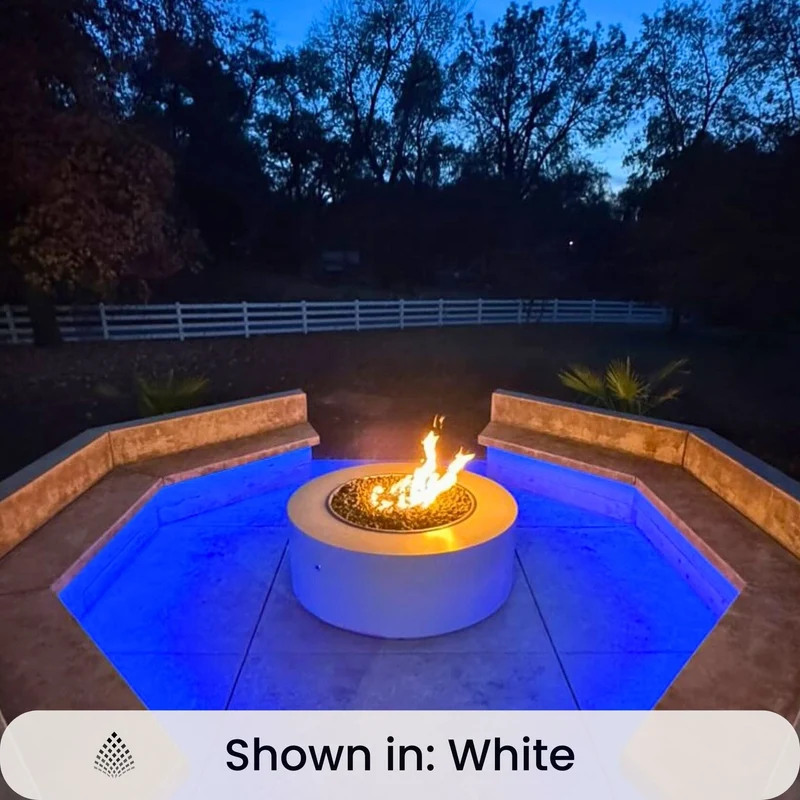Unity Steel Round Gas Fire Pit - Outdoor Plus