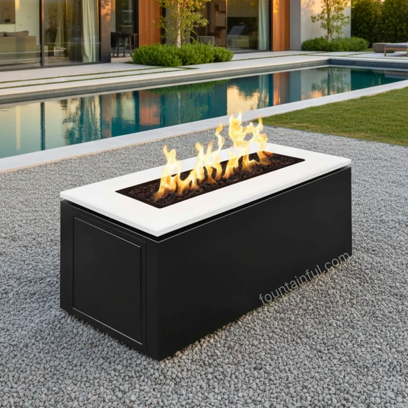 Merona Steel Gas Fire Pit - Outdoor Plus