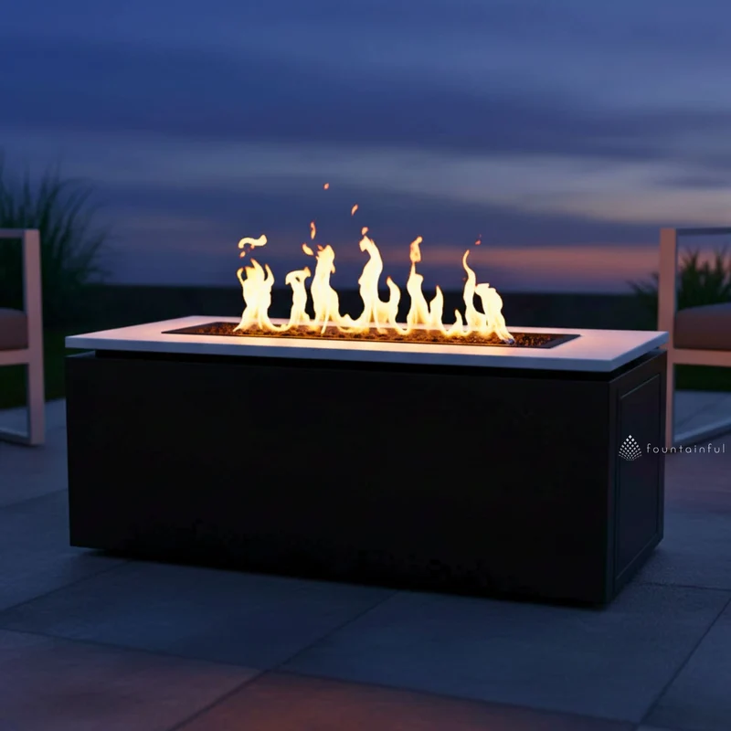 Merona Steel Gas Fire Pit - Outdoor Plus
