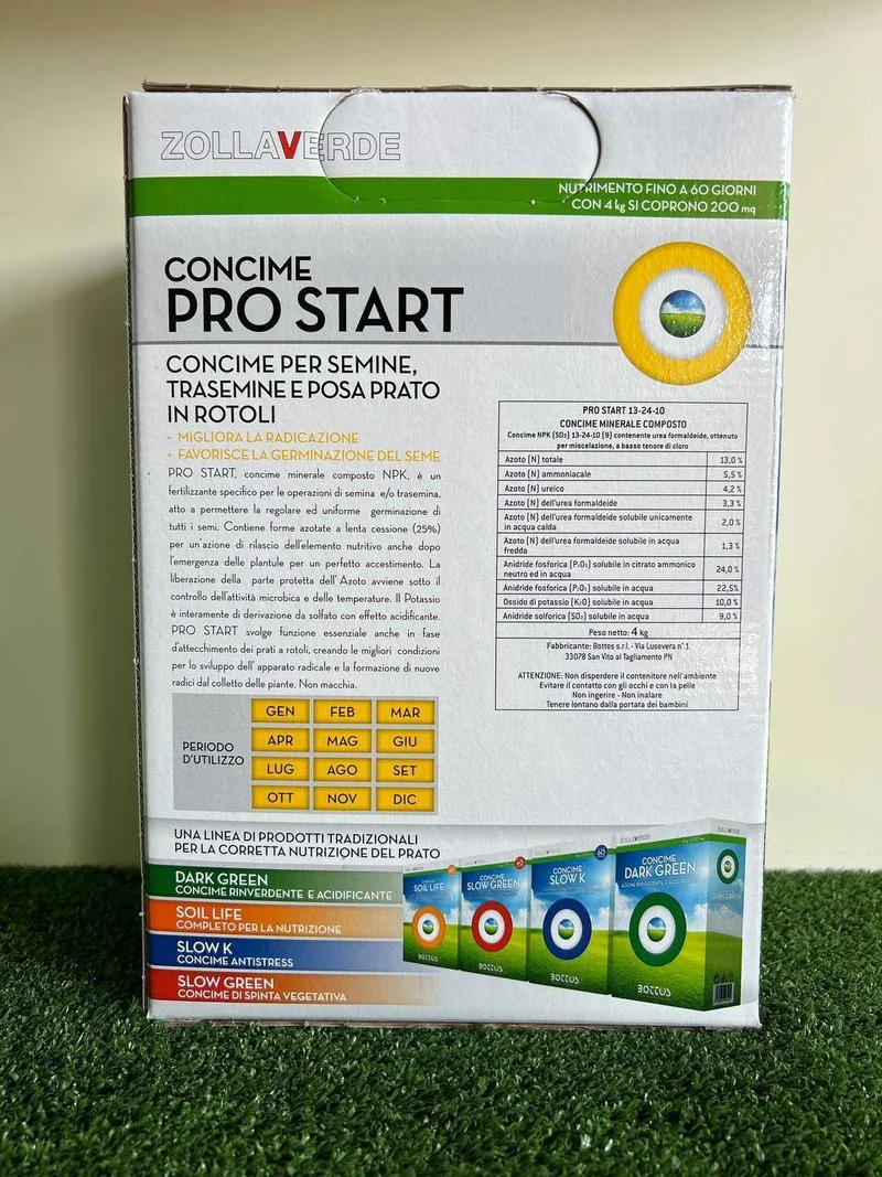 Fertilizzante per Prato Bottos Pro Start