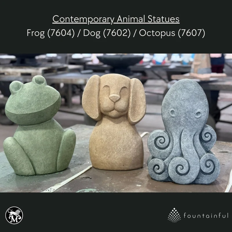 Contemporary Rabbit Concrete Garden Statue - Massarellis #7603