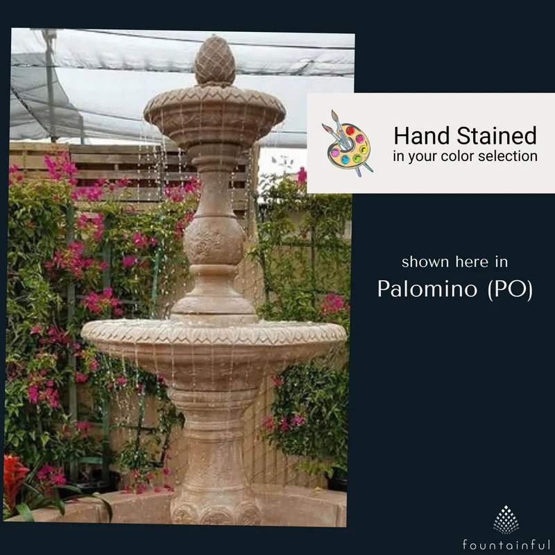 Four Seasons 2-Tier Concrete Pond Fountain - Fiore #2088FRG
