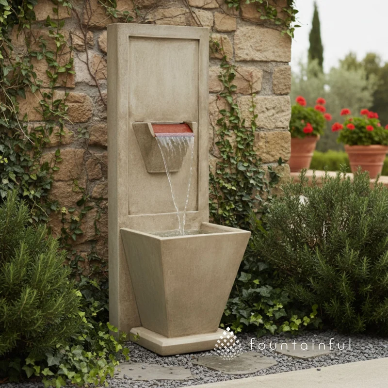 Malibu Concrete Wall Fountain - Fiore #296