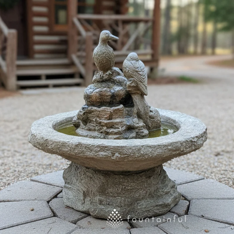 Duck Concrete Fountain - Fiore #264
