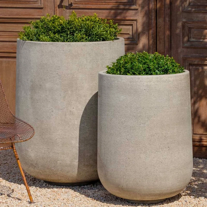 Tribeca Tall Series Concrete Planter Series - Campania