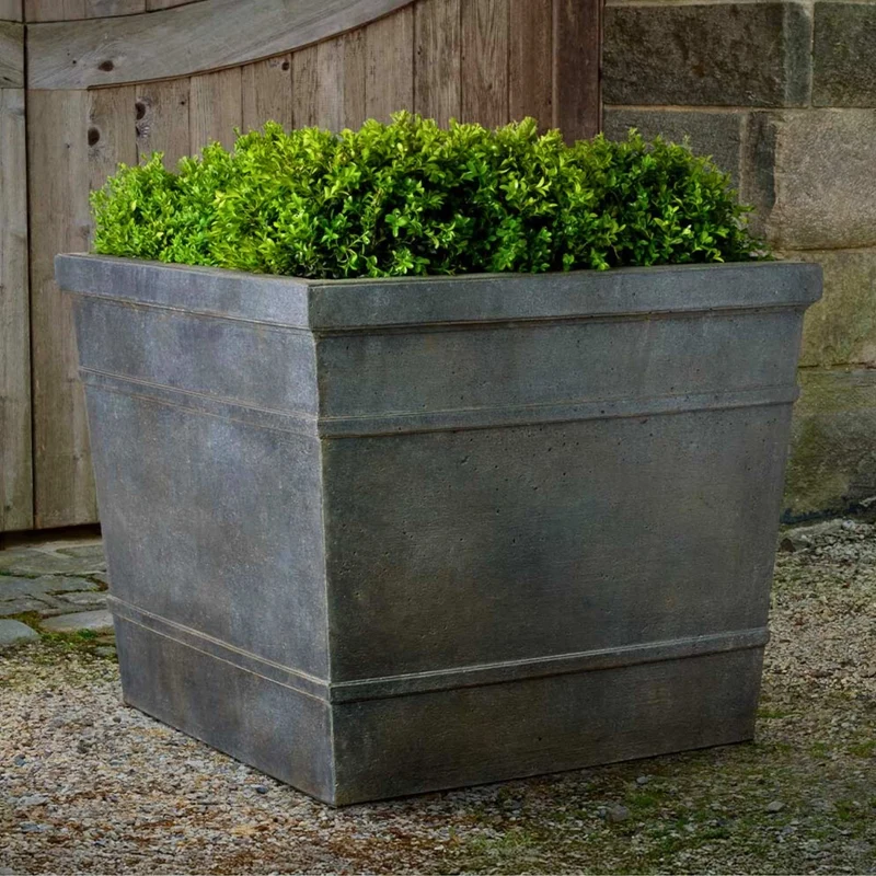 Marin Large Concrete Box Planters - Campania