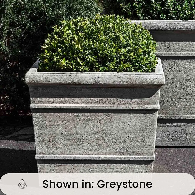 Marin Large Concrete Box Planters - Campania