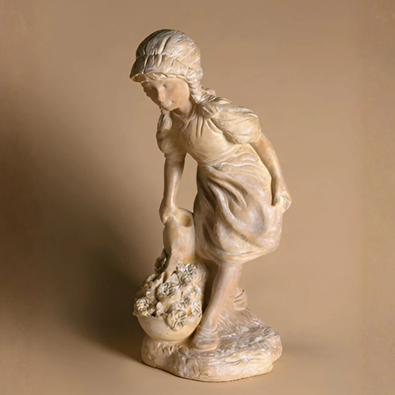 Spring Watering Concrete Garden Statue - Fiore #7031