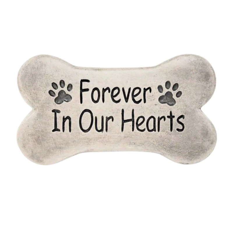 Forever In Our Hearts Concrete Garden Greeting Stone - Massarellis #1716