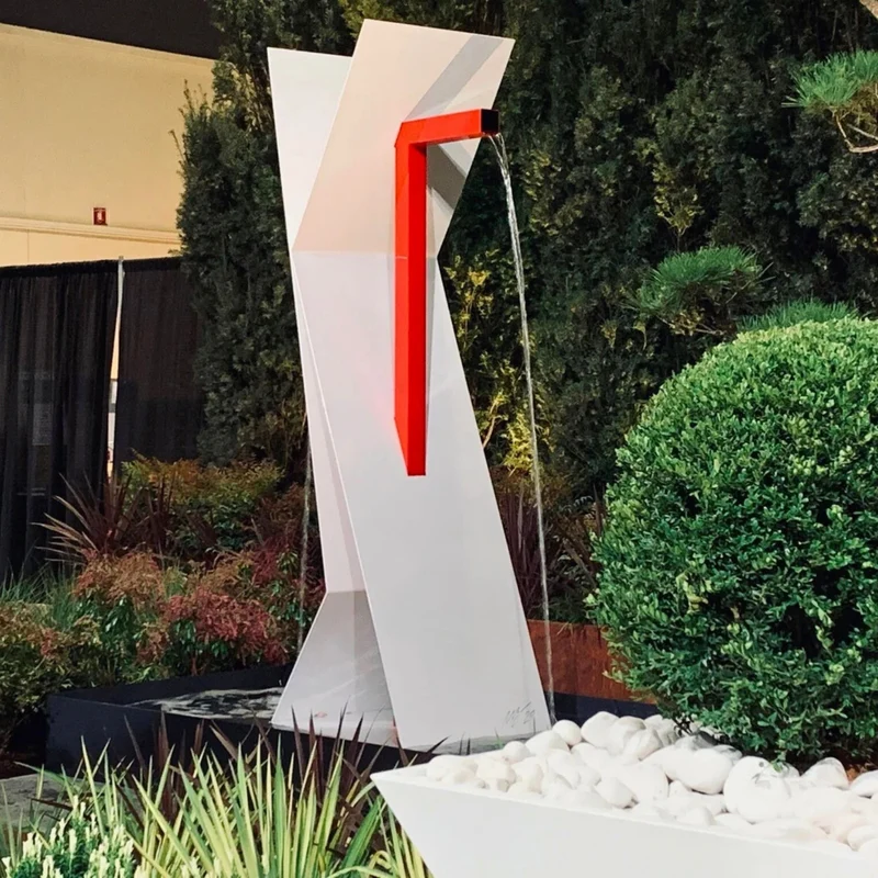 K1 Modern Fountain in Steel