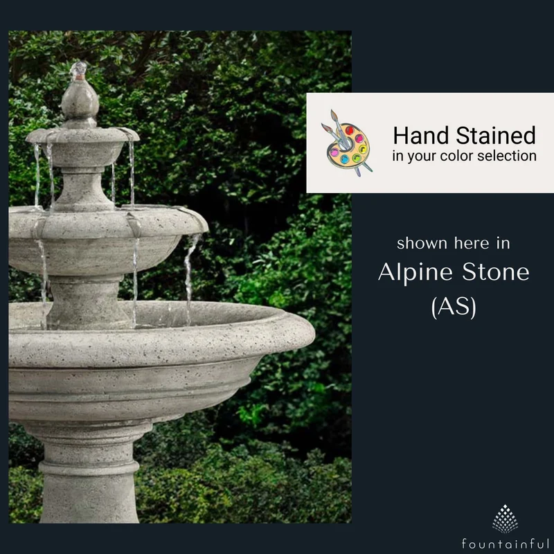 Alessia 3-Tier Concrete Fountain - Campania #FT442