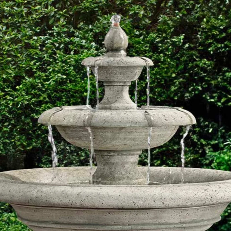 Alessia 3-Tier Concrete Fountain - Campania #FT442