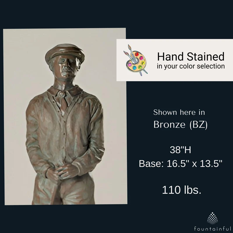 Proud Golfer Concrete Garden Statue - Fiore #7024