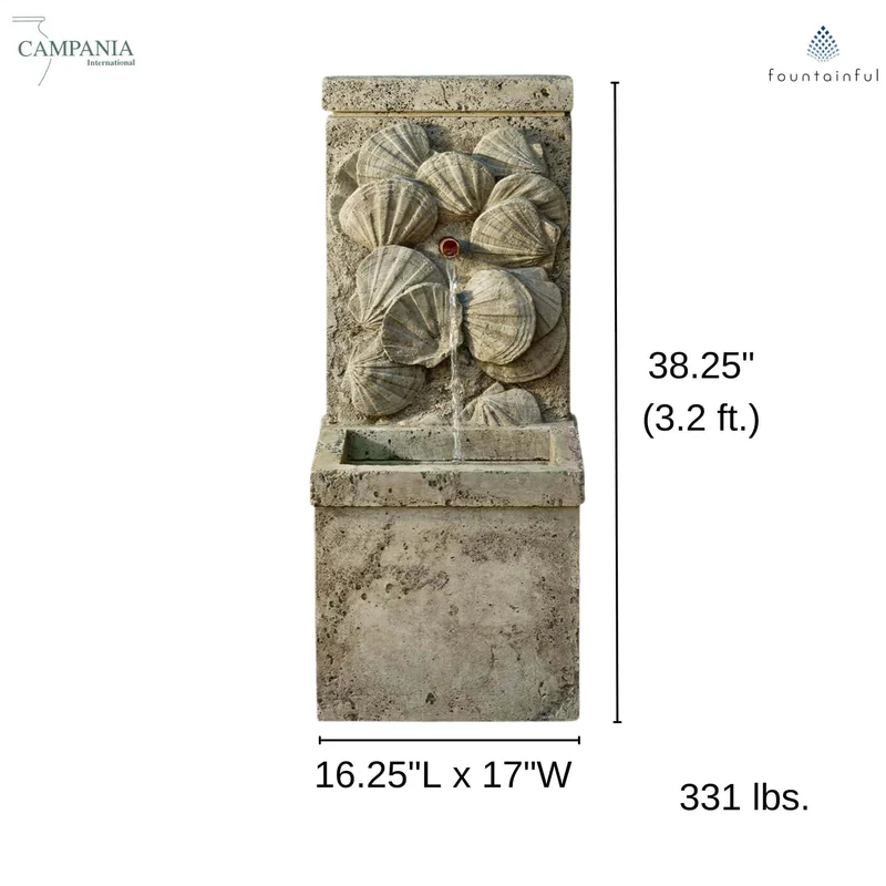 Nassau Concrete Wall Fountain - Campania #FT465