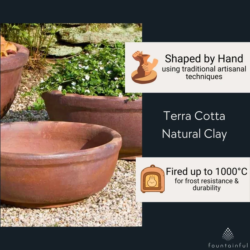 Hoi An Set of 3 Earthenware Planters - Campania #315319