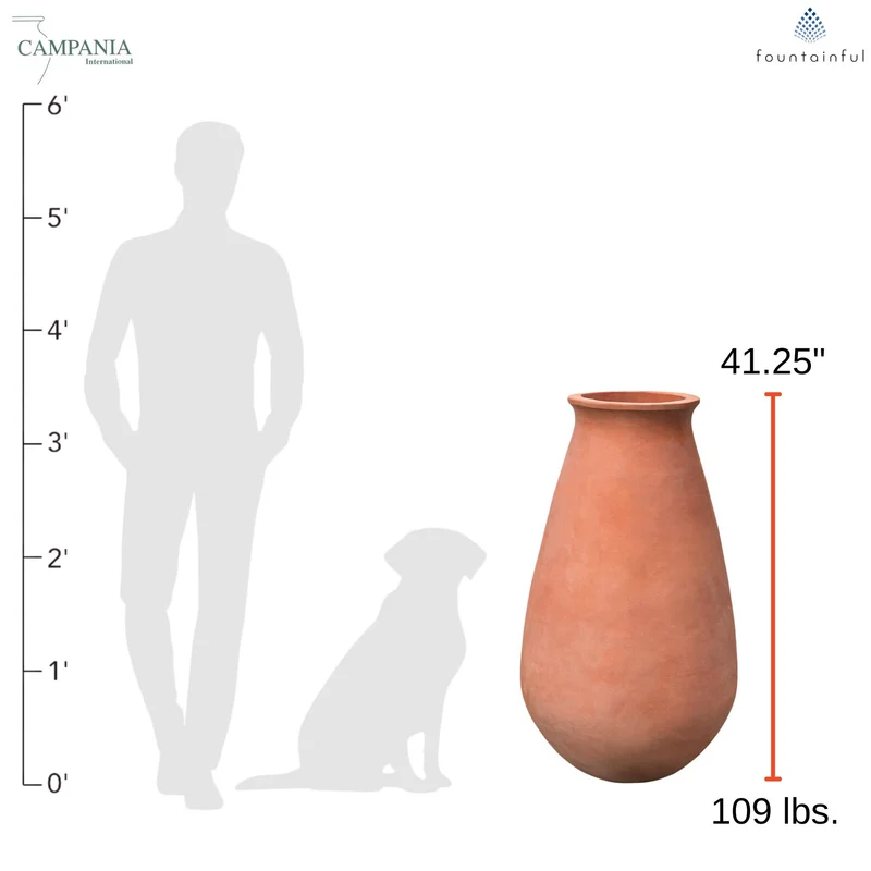 Oliviere Jar Terra Cotta Planter - Campania #6484
