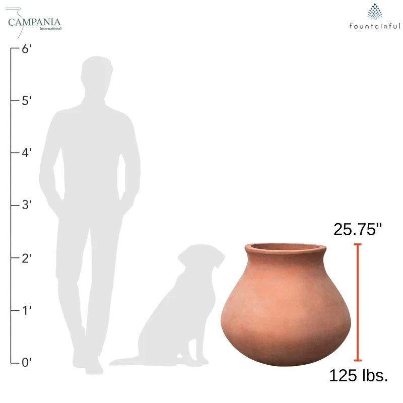Venasque Jar Terra Cotta Planter - Campania #6483